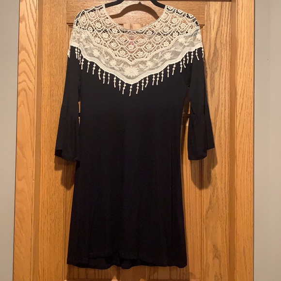 Black Crochet Dress - Picture 4 of 4